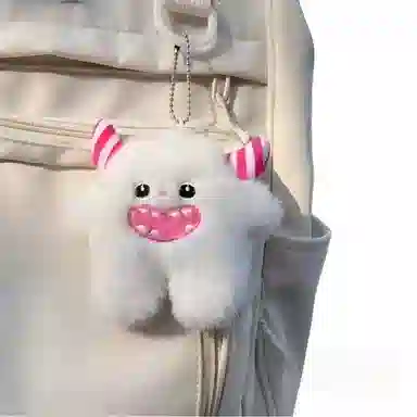 丹琴 萌趣雪怪 可爱玩偶少女心书包背包挂饰钥匙扣公仔 毛绒 挂件 男女同款情侣款