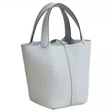 HERMES Picotin Lock 22 Clemence 22 08 Bleu Pale