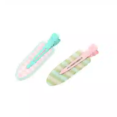 如花梦 甜美可爱果汁无痕边夹侧边刘海夹化妆夹头饰碎发一字夹 亚克力 发夹 女款