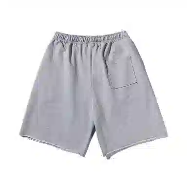 乱步 美式潮牌宽松卷边慵懒运动五分设计蛇蛇印花休闲短裤 男女同款