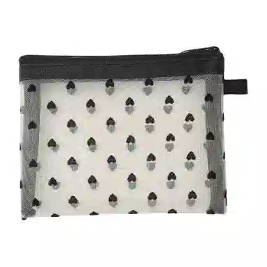 馨枕居 爱心网纱化妆包