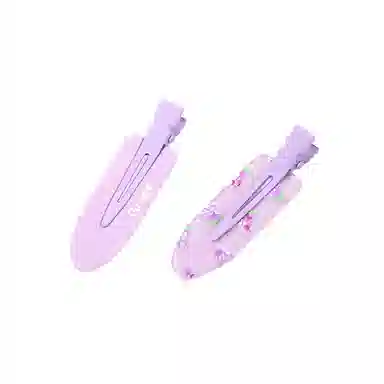 如花梦 甜美可爱果汁无痕边夹侧边刘海夹化妆夹头饰碎发一字夹 亚克力 发夹 女款