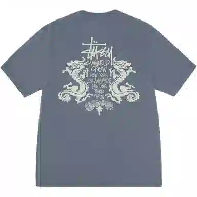 Stussy DOUBLE DRAGON TEE PIGMENT DYED T