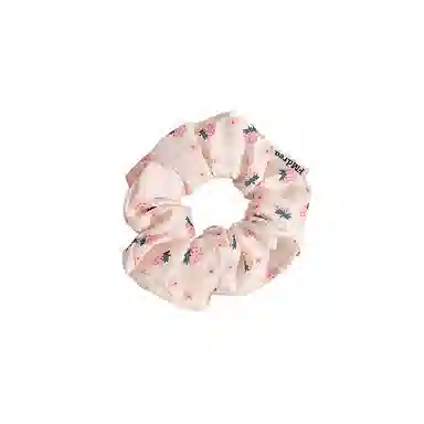 水中玉 粉色草莓大肠发圈扎头马尾发绳甜美可爱高弹力头花头饰 布艺 头绳 女款