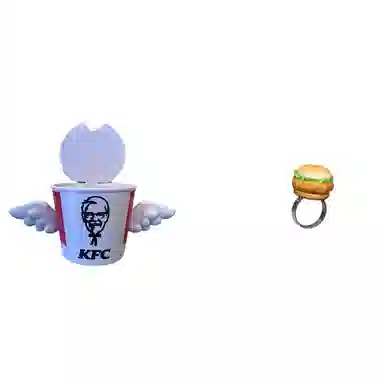 肯德基 告白对戒 玩具