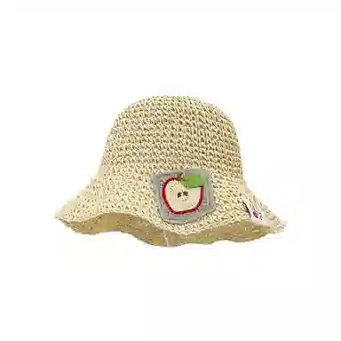 艾佳微 海边沙滩甜美小清新拍照百搭户外防晒防紫外线遮阳 草编 渔夫帽 男女同款情侣款