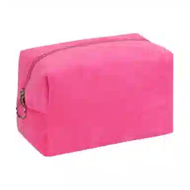 馨枕居 简约粉色化妆包大容量高级感收纳包旅行手提袋出行便携女包包