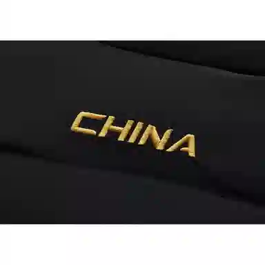 Anta Logo Print Puffer Jacket Black