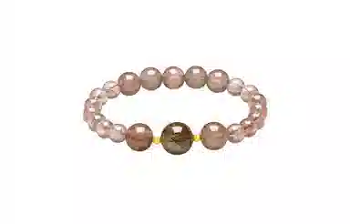 【爱情】 周六福 招财甜美 草莓晶 手串 女款