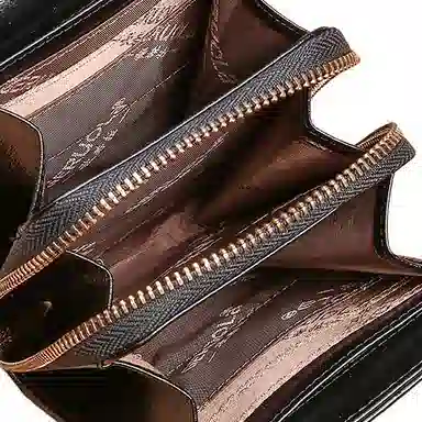 歌若拉 简约多隔层 牛皮 斜挎手机包 迷你 女款 酒红色/棕色/柠檬黄/孔雀蓝/黑色