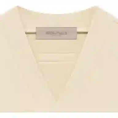 Fear of God Essentials FW22 Womens V Neck Vest Egg Shell V