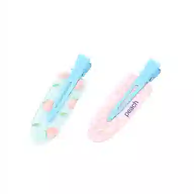 如花梦 甜美可爱果汁无痕边夹侧边刘海夹化妆夹头饰碎发一字夹 亚克力 发夹 女款