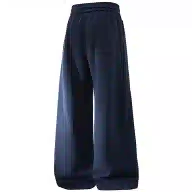 大卫贝肯 美式复古高街系带纯色拼接宽松时尚卫裤休闲裤 男女同款