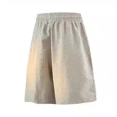 兰缪 美式日系复古百搭设计日常运动高街风简约基础款印花户外通勤山系宽松清爽透气潮流柔软垂感直筒系带休闲短裤 男女同款