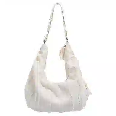 UNITE STAR Plaid Tassel Shoulder Bag