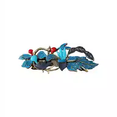 蒙妮 复古绝美优雅气质国风百搭 合金 发夹 女款