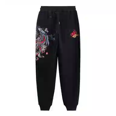 Onitsuka Tiger Hyaku Fuku Phoenix Embroidered Knit Pants