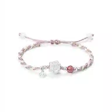 【S999足银|好运莲莲】 七七银饰 莲花 新中式国潮高级感 复古简约百搭 朵朵有钱花 气质高级 时尚小众  银 手绳 男女同款情侣款