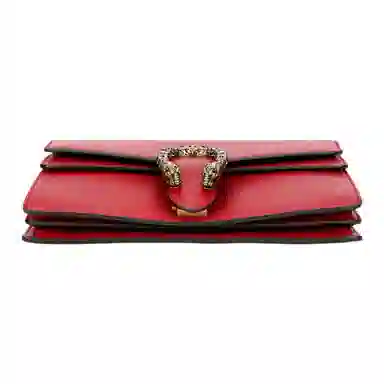 Gucci Dionysus Small Red Leather Shoulder Bag
