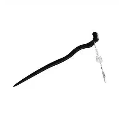 聆听花开 三生有杏 年年有你古风中式步摇盘发清凉优雅气质旗袍 黑檀 发簪 女款