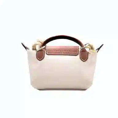 Longchamp Le Pliage 17 White Brown