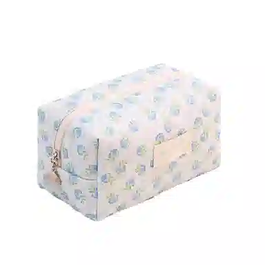 馨枕居 韩系清新可爱小花朵化妆包大容量护肤品收纳包随身便携手拿化妆包