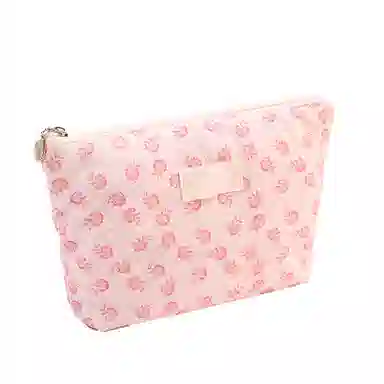 馨枕居 韩系清新可爱小花朵化妆包大容量护肤品收纳包随身便携手拿化妆包