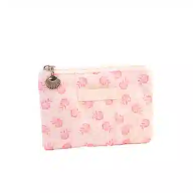 馨枕居 韩系清新可爱小花朵化妆包大容量护肤品收纳包随身便携手拿化妆包