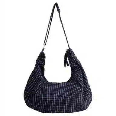 UNITE STAR Plaid Tassel Shoulder Bag
