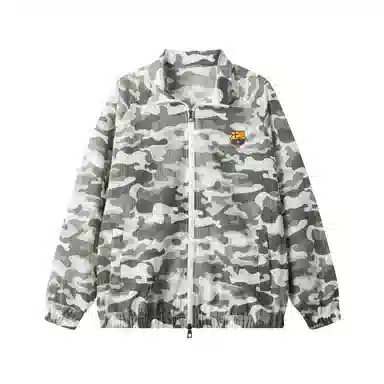 巴塞罗那足球俱乐部 迷彩轻薄山系户外高级感舒适休闲宽松百搭高街长袖 防紫外线透气防晒服 男女同款