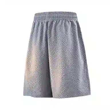 兰缪 美式日系复古百搭简约日常运动高街风基础款设计印花户外通勤山系宽松清爽透气潮流柔软垂感直筒系带休闲短裤 男女同款