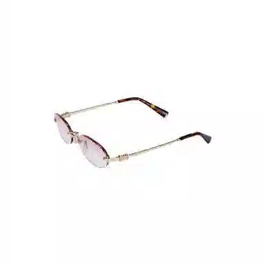 Miu Miu Gradient Metal Oval Sunglasses
