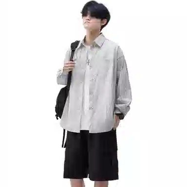 帝狼牛 山系户外翻领宽松舒适落肩防晒服 男女同款