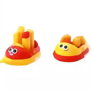 麦当劳 薯条 鸡块 麦乐鸡碰碰车 萌趣可爱 玩具