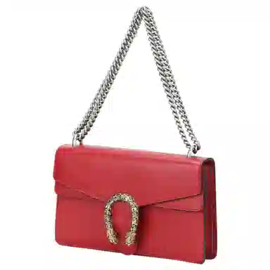 Gucci Dionysus Small Red Leather Shoulder Bag