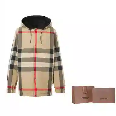 Burberry Classic Check Hooded Jacket Beige
