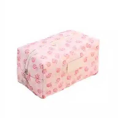 馨枕居 韩系清新可爱小花朵化妆包大容量护肤品收纳包随身便携手拿化妆包