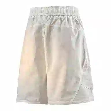 兰缪 美式日系复古透气舒适日常运动高街简约印花基础款设计户外百搭通勤山系宽松清爽潮流柔软垂感直筒纯色系带休闲短裤 男女同款