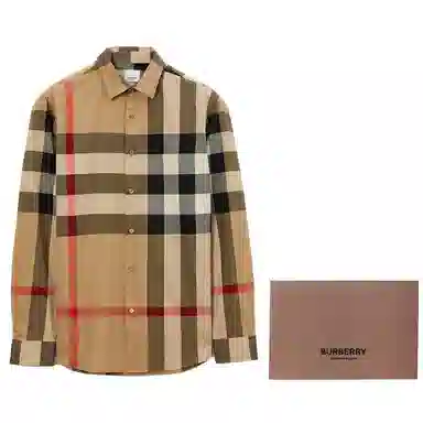 Burberry Check Shirt Beige