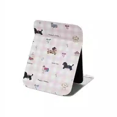 馨枕居 化妆镜台式桌面折叠镜学生宿舍手持镜女可爱高颜值便携随身镜