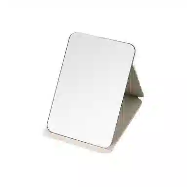 馨枕居 折叠镜子女生台式梳妆化妆镜小工位便携学生宿舍办公室桌面可立式