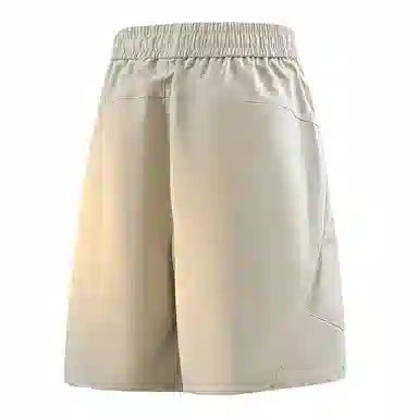 兰缪 美式日系复古透气舒适日常运动高街简约印花基础款设计户外百搭通勤山系宽松清爽潮流柔软垂感直筒纯色系带休闲短裤 男女同款