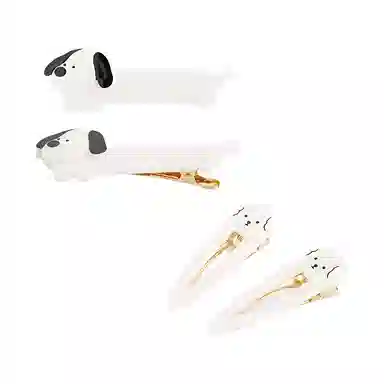 希铃 可爱卡通小狗碎发 亚克力 发夹 女款