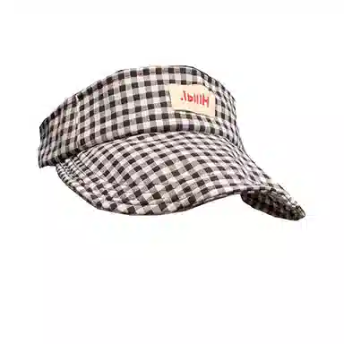 艾佳微 小清新蝴蝶结空顶帽夏季防紫外线遮阳帽显脸小简洁方便 棉 防晒帽 男女同款情侣款