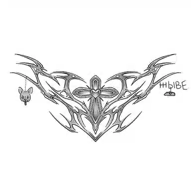 轻迎  翩翩蝶舞暗黑系果汁女纹身贴防水持久半永久仿真刺青胸花锁骨甜酷