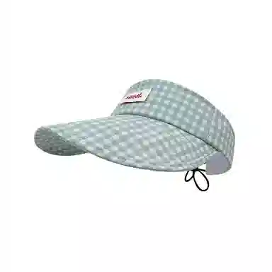 艾佳微 小清新蝴蝶结空顶帽夏季防紫外线遮阳帽显脸小简洁方便 棉 防晒帽 男女同款情侣款