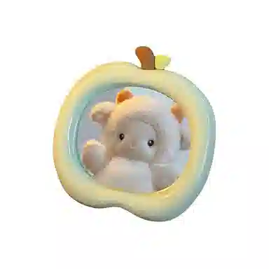 馨枕居 苹果化妆镜宿舍可爱随身便携小镜子办公室桌面台式家用梳妆镜