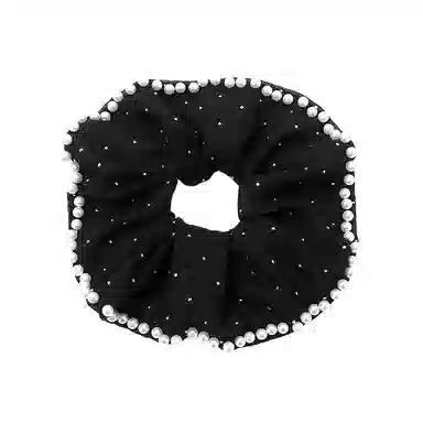 如花梦 高级感满天星网纱大肠气质扎头发 布艺 头绳 女款