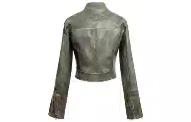 IMXS Retro Stripe Slim Leather Jacket