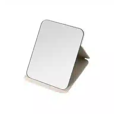 馨枕居 折叠镜子女生台式梳妆化妆镜小工位便携学生宿舍办公室桌面可立式